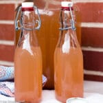 3 bottles of Apple Cider in Pop Top Clear Bottles | EatSimpleFood.com