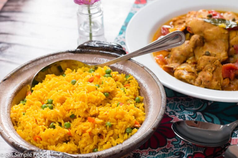 Easy Yellow Spanish Rice (Arroz Amarillo) Recipe / Video - Eat Simple Food