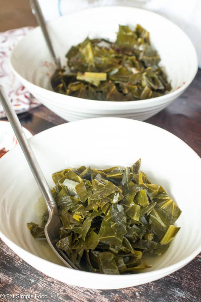 Simple Vegetarian Collard Greens Recipe and Video - Eat Simple Food